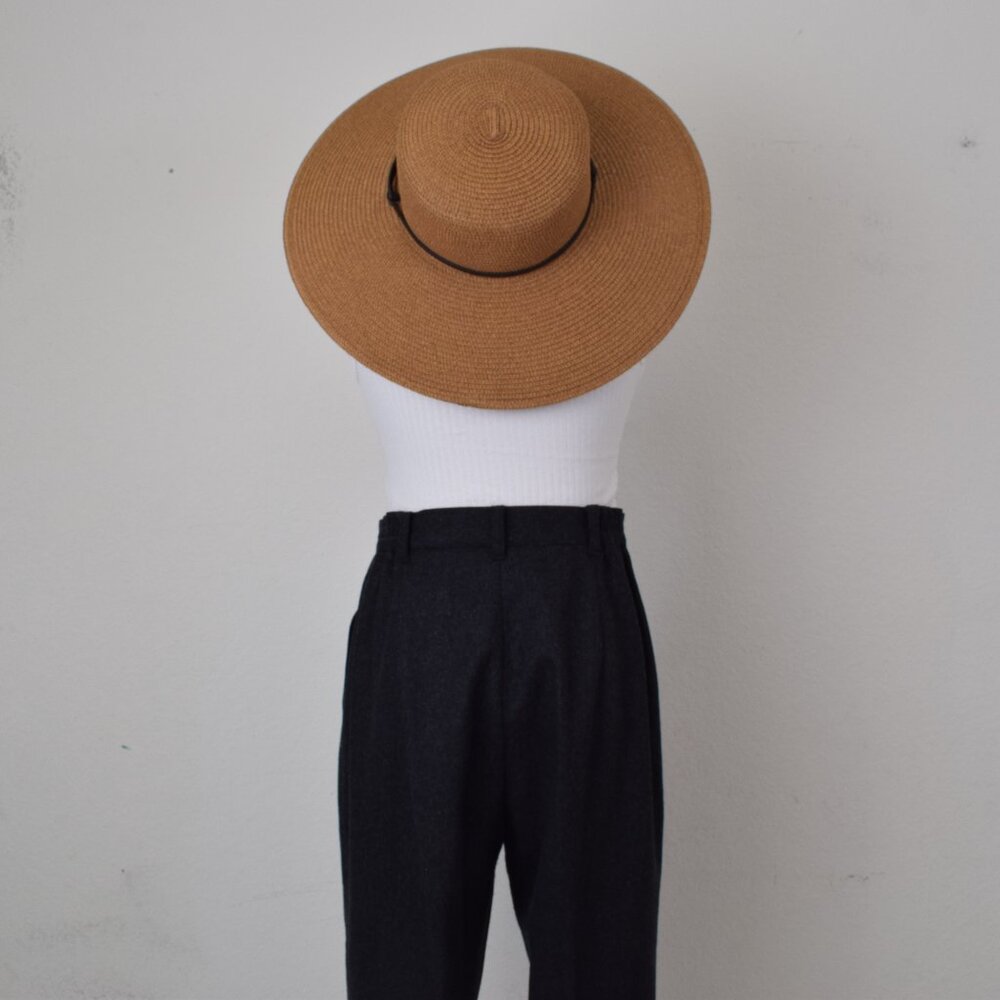 Vintage 90s Wool/Nylon Pleated Lined Trousers‎ size 8P Petite | 28-waist - Picture 4 of 10